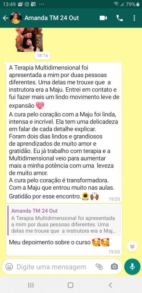 depoimento terapia multidimensionnal